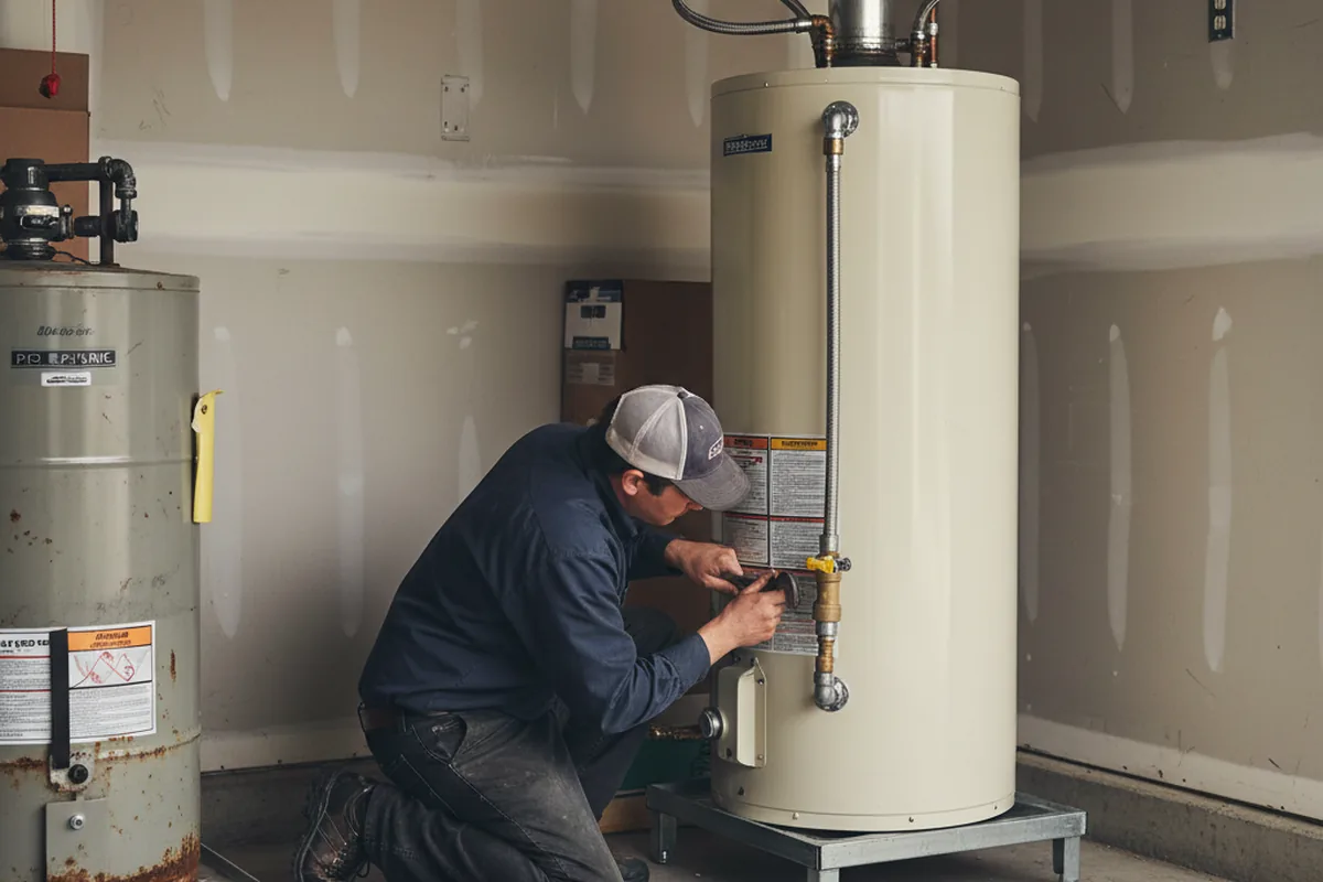 Water heater and shutoff valve replacement in Moses Lake