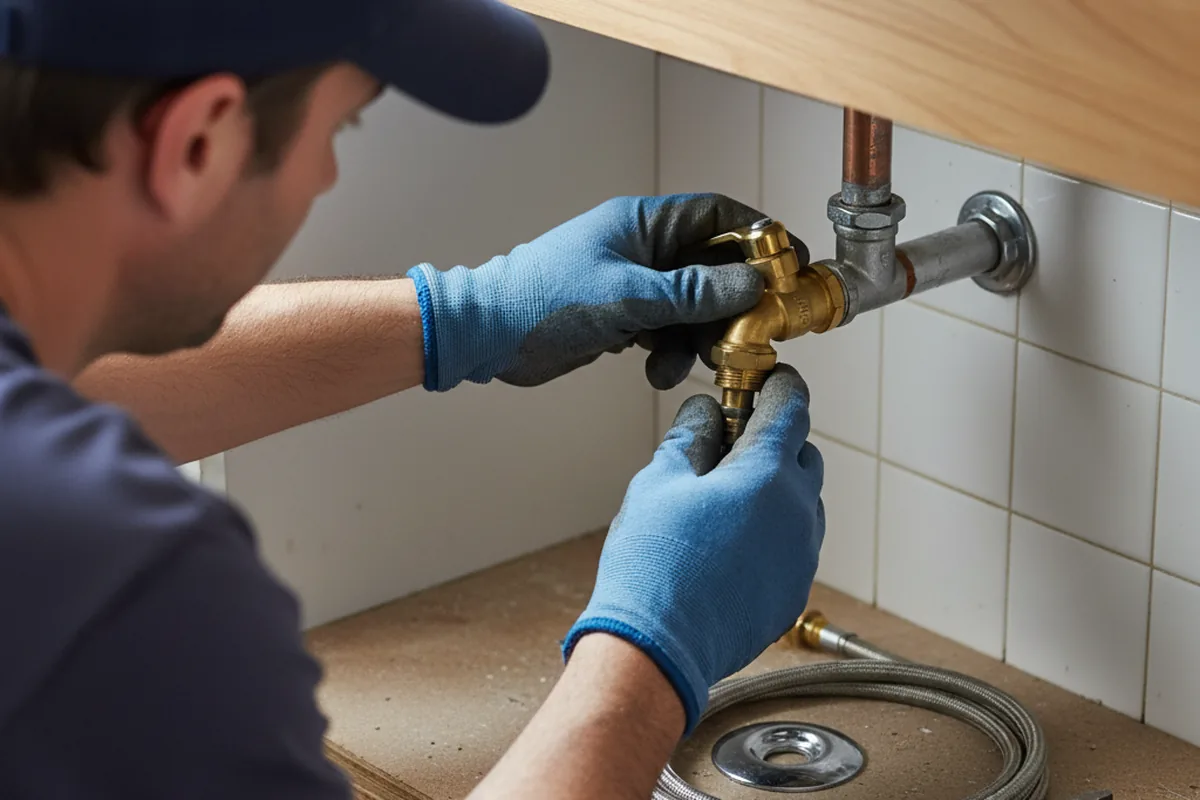 Shutoff valve and fitting work during Emergency Plumbing in Moses Lake